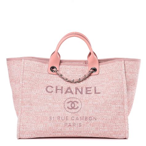 chanel pink deauville tote|chanel large deauville shopping tote.